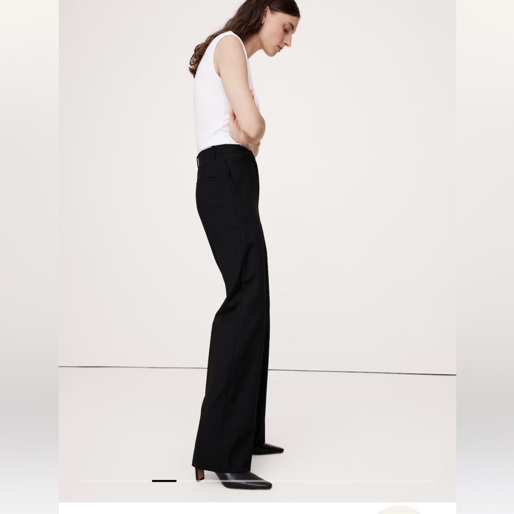 Banana republic nwt 0 petite straight leg wool pant